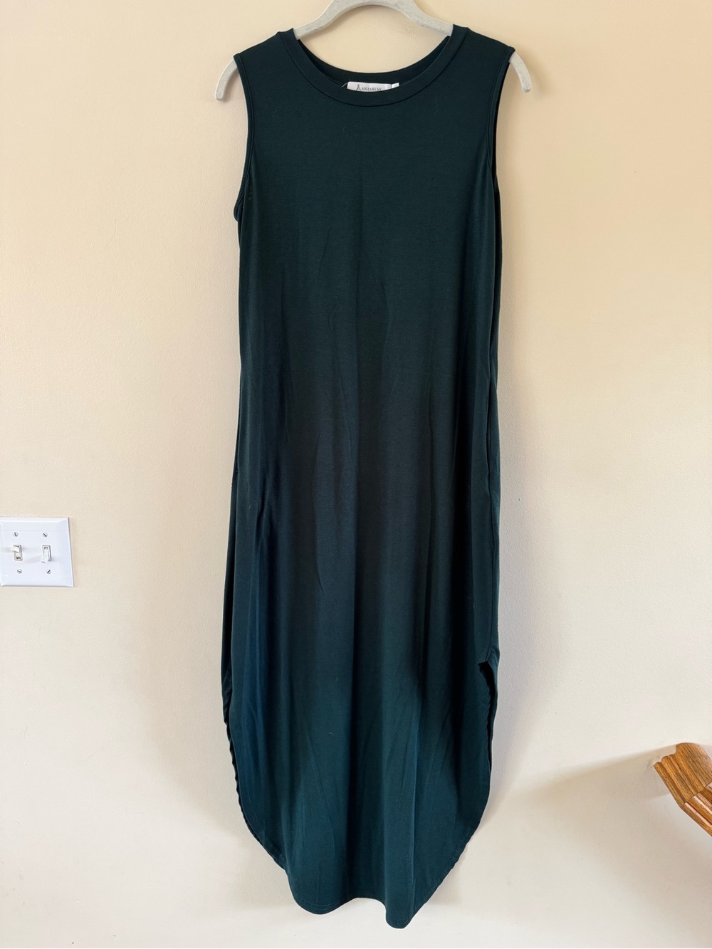 Sleeveless Dark Green Maxi Dress - Classic Casual